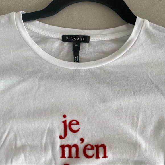 DYNAMITE “JE M’EN FOUS” T-SHIRT - Picture 2 of 4